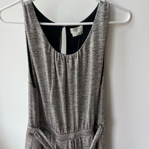 Great dressy silver jumpsuit | size l | pockets!